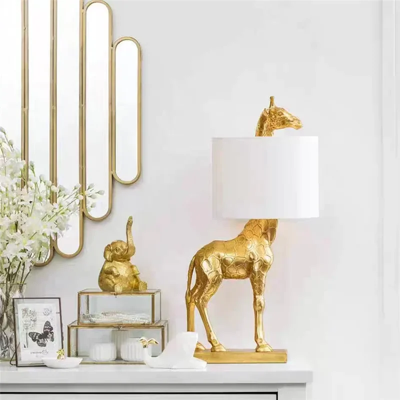 Home Decor Lighting Manufacturer - Factory Manufacture Designer Animal Resin Giraffe