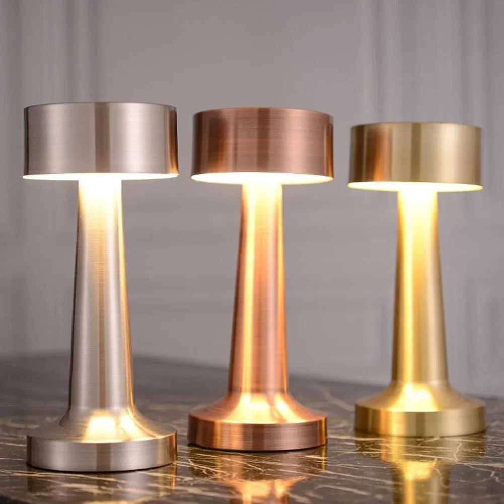 Lighting Decoration In Bedroom - Kazeach Vintage Dumbbell Table Lamp, Touch