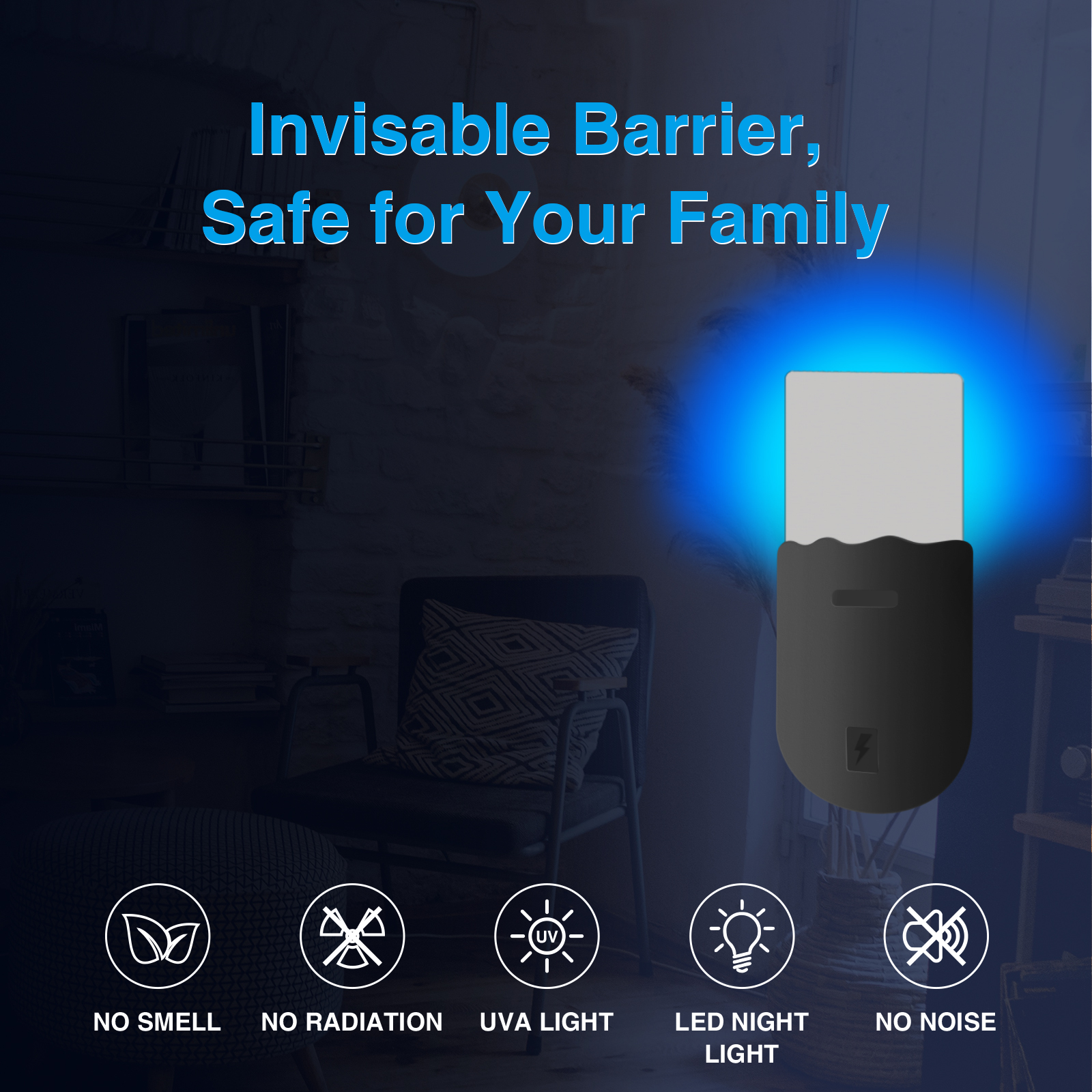 Lighting Jockey - Gnat Trap for House Plug in,