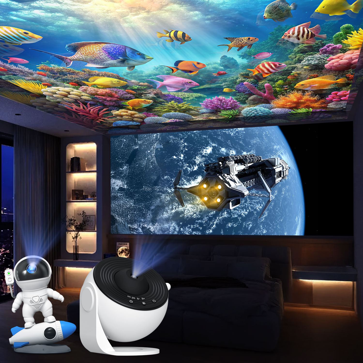 Star Projector Night - Night Light Galaxy Projector Starry Sky