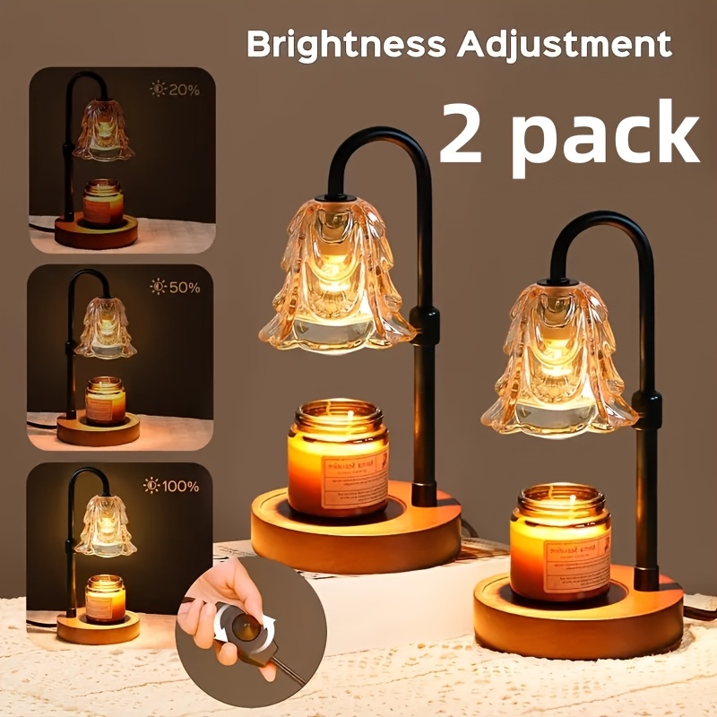 Lighting Christmas Decor - us2-Pack Candle Warmer Lamp, Candleholders, LED