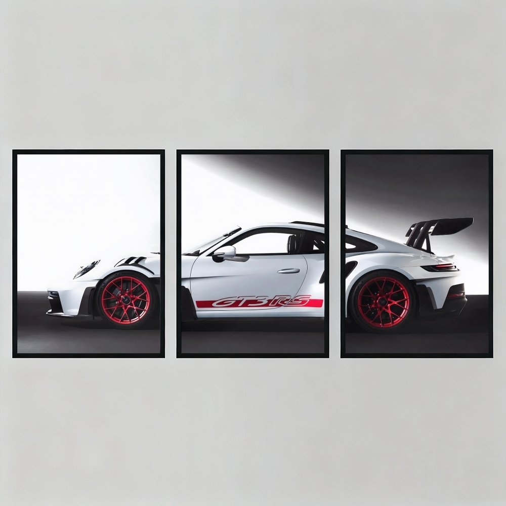Lighting Mcqueen Wall Decor - Classic Luxury Sports Car GT3-RS Painting