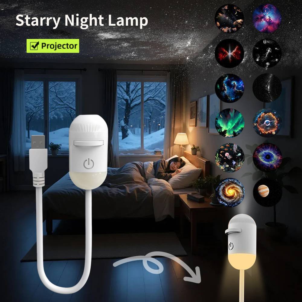 Lighting Decoration In Bedroom - Mini Galaxy Star Projector Night Light