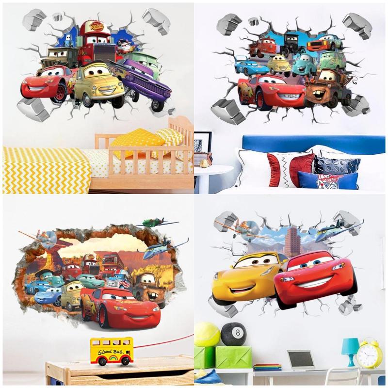 Lighting Mcqueen Wall Decor - Disney Cartoon Car Lighting McQueen Wall