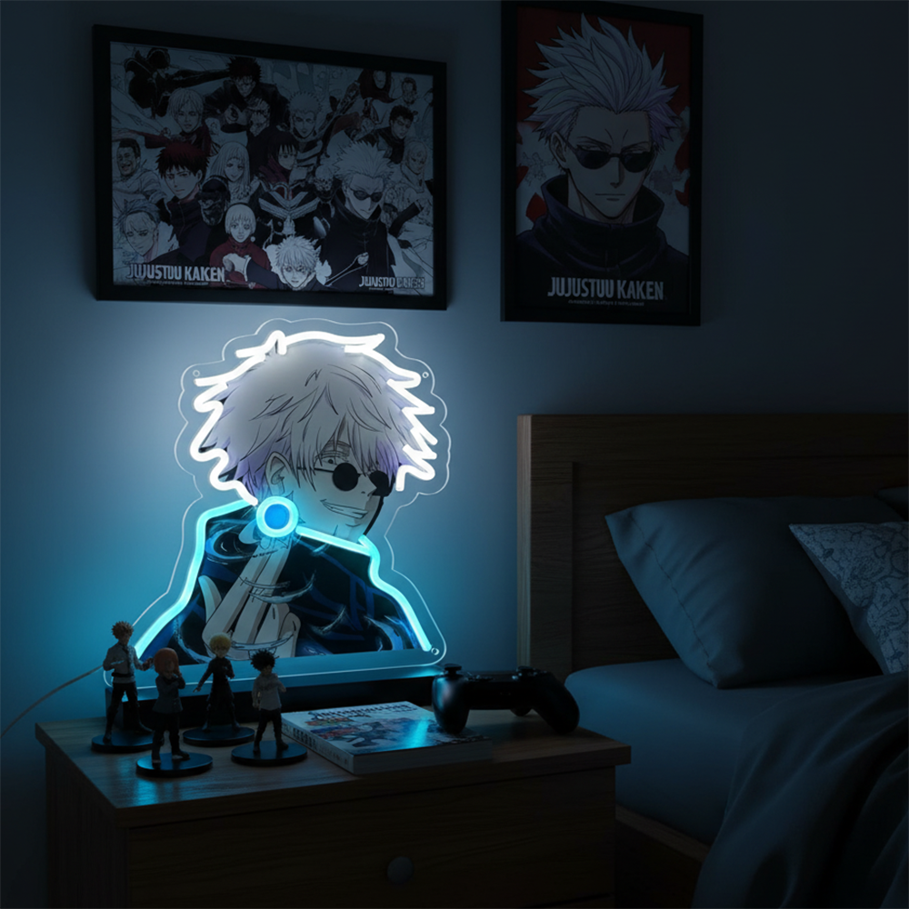 Lighting Christmas Decor - Custom Animes Jujutsu Kaisen Gojo Neon