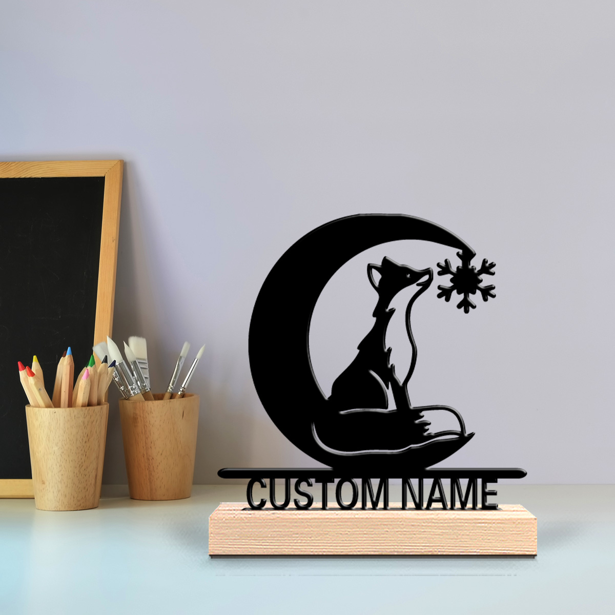 Lighting Christmas Decor - 1pc Fun Personalized Custom fox Wooden
