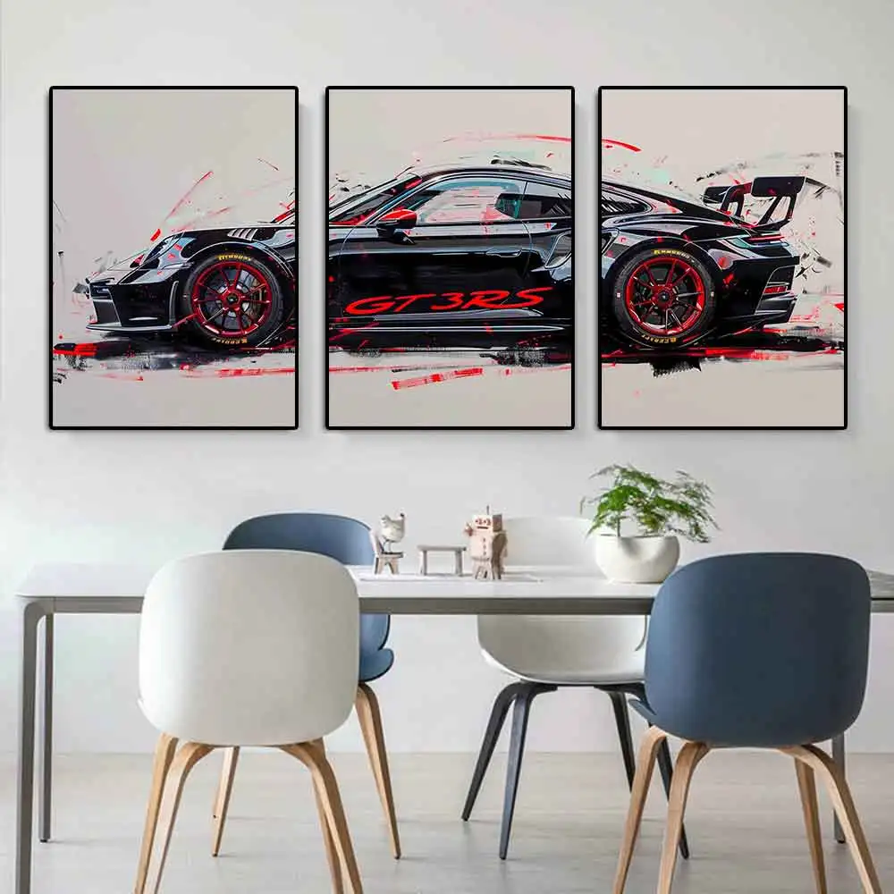 Lighting Mcqueen Wall Decor - Fashionable Popular Super Sports Car GT3