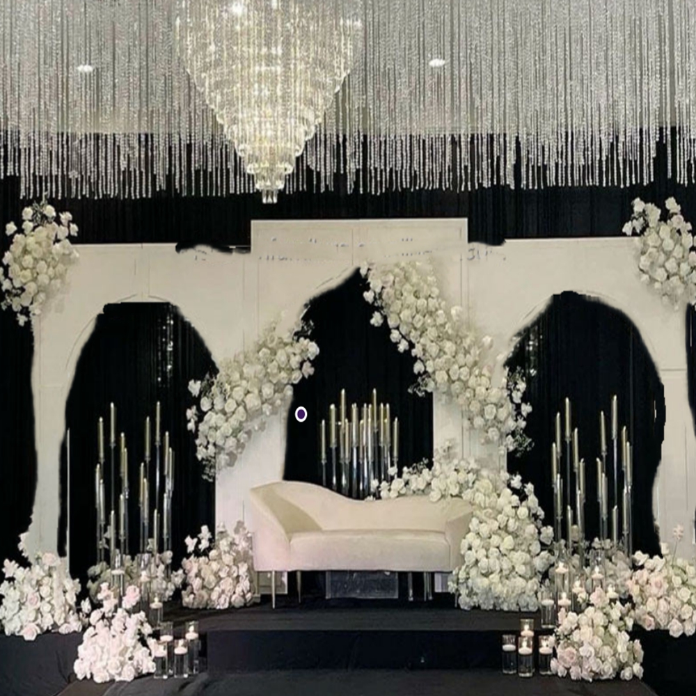 Lighting Decoration Stand - 1pcs/3pcs) No light )Metal Wedding 2D