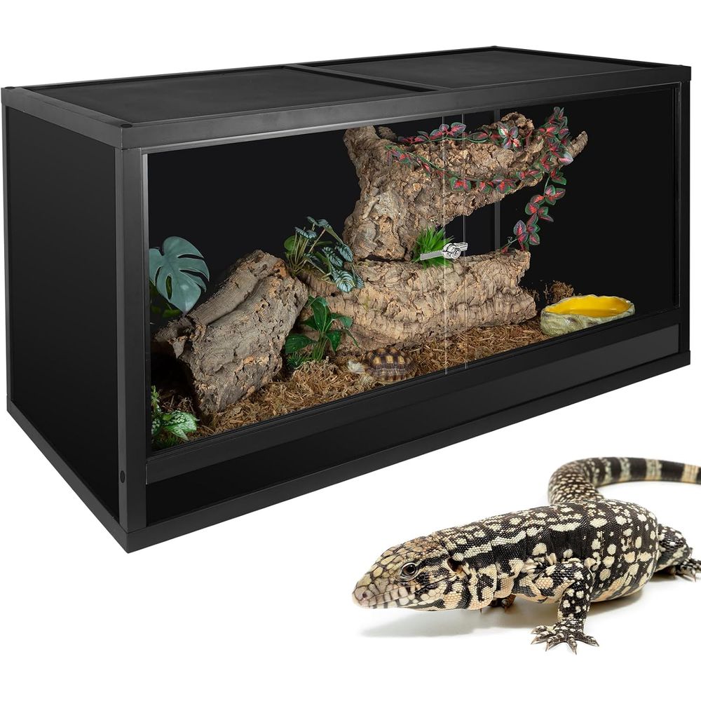 Gecko Lighting & Decor - Reptile Enclosure 48x24x24 inch, 4x2x2 120