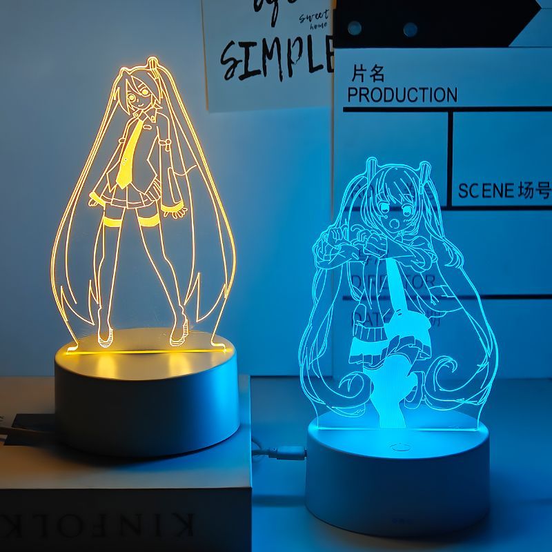 Lighting Decoration Stand - Hatsune Miku anime cartoon cute student