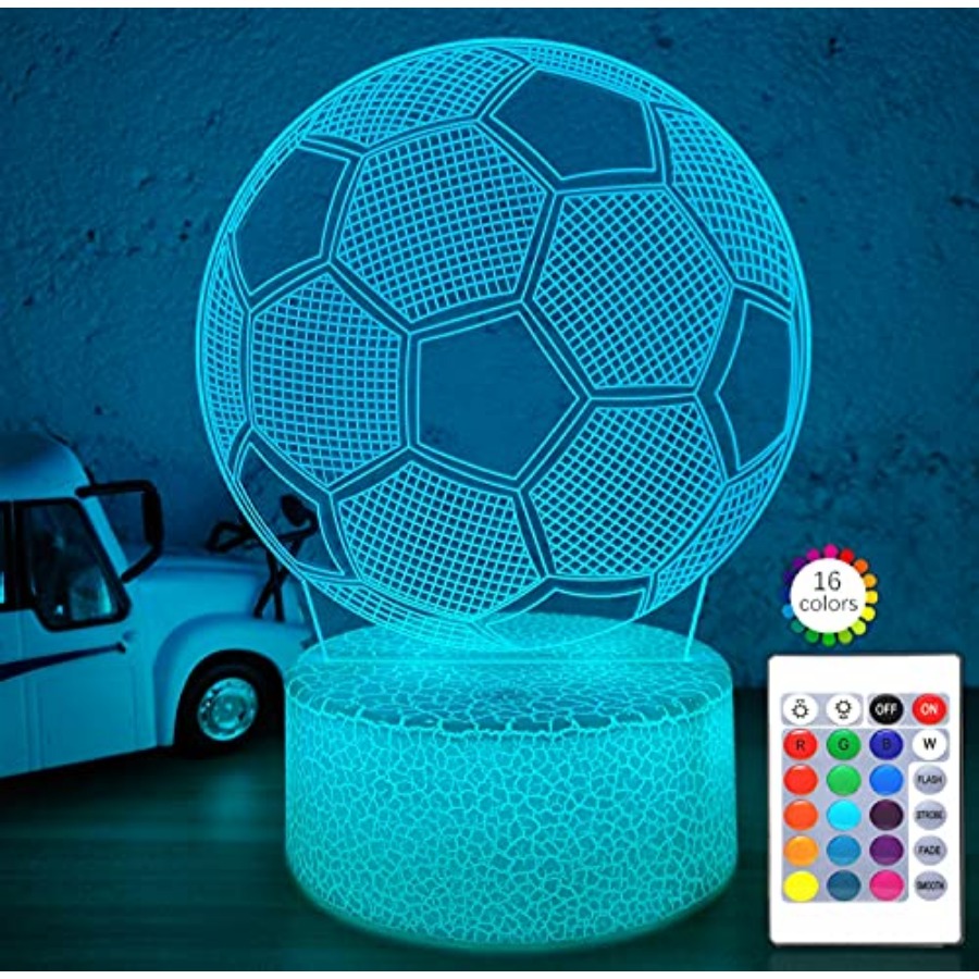 Lighting Decoration In Bedroom - Soccer Gifts Night Light for,3D Illusion