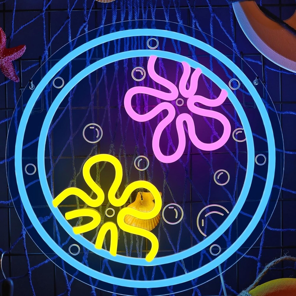 Anemone Neon Sign LED USB Dimm - Bathroom Lighting Decor Ideas のレビューと価格