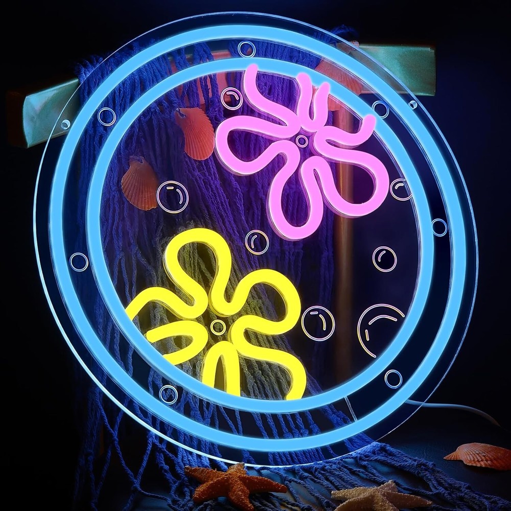 Anemone Neon Sign LED USB Dimm - Bathroom Lighting Decor Ideas のレビューと価格