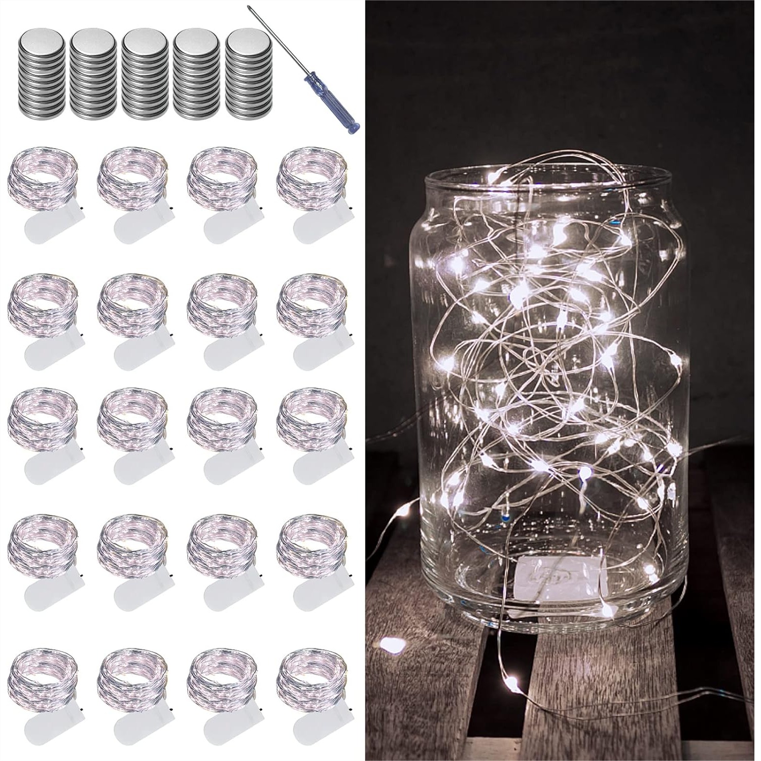 20 Pack Fairy Lights Battery O - Lighting Christmas Decor のレビューと価格