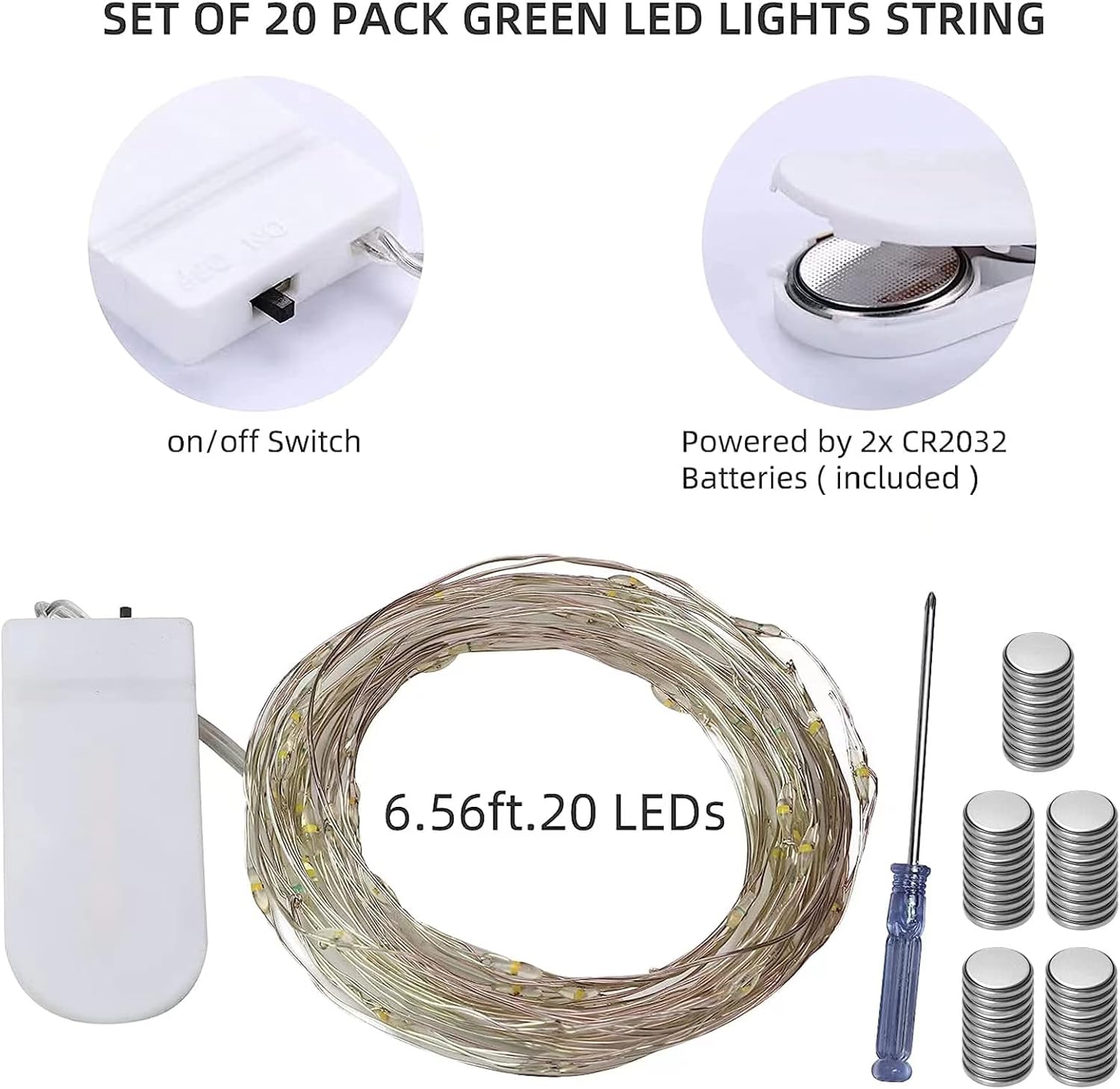 20 Pack Fairy Lights Battery O - Lighting Christmas Decor のレビューと価格