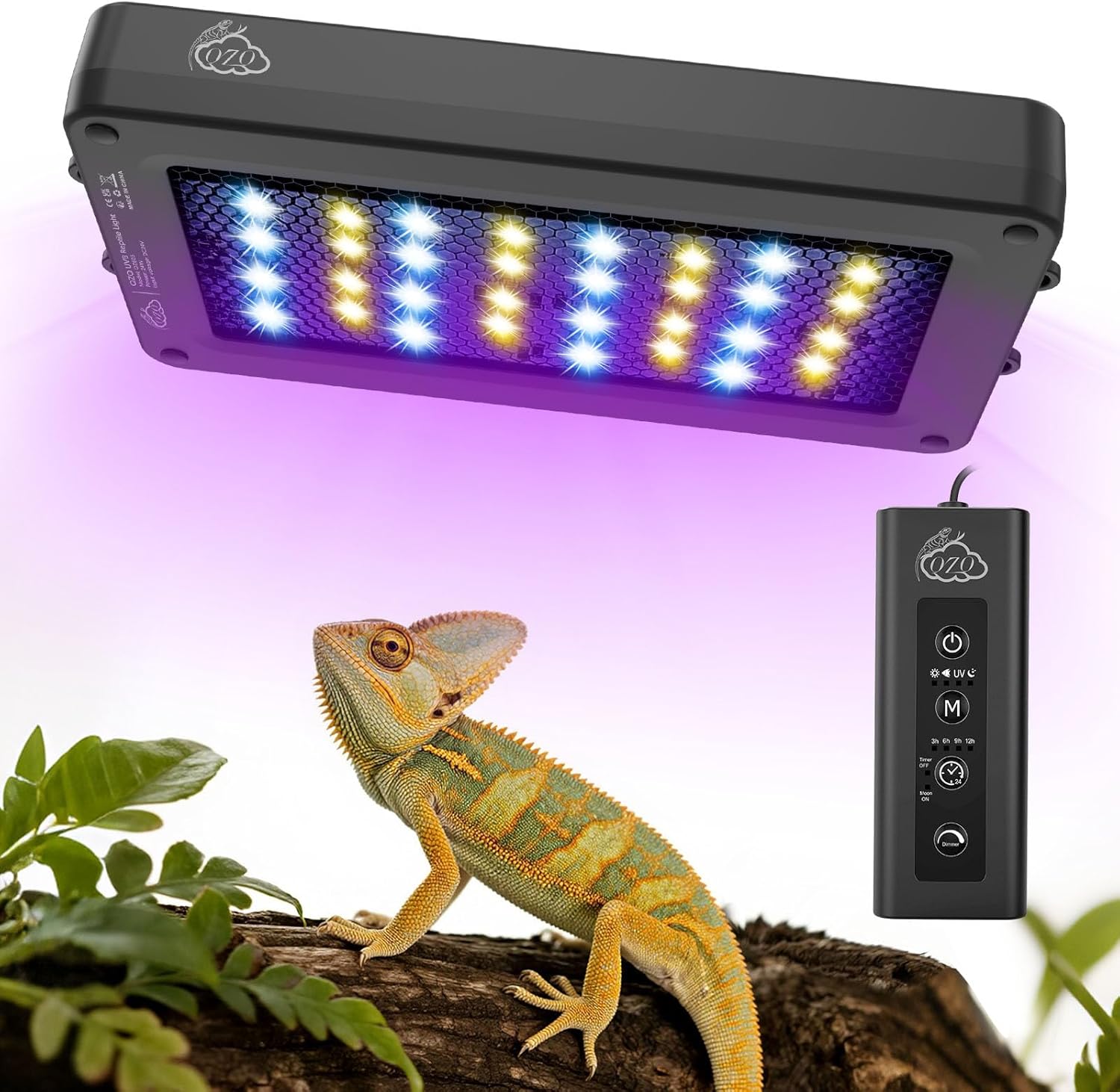 24W LED UVA UVB Reptile Lamp w - Gecko Lighting & Decor のレビューと価格