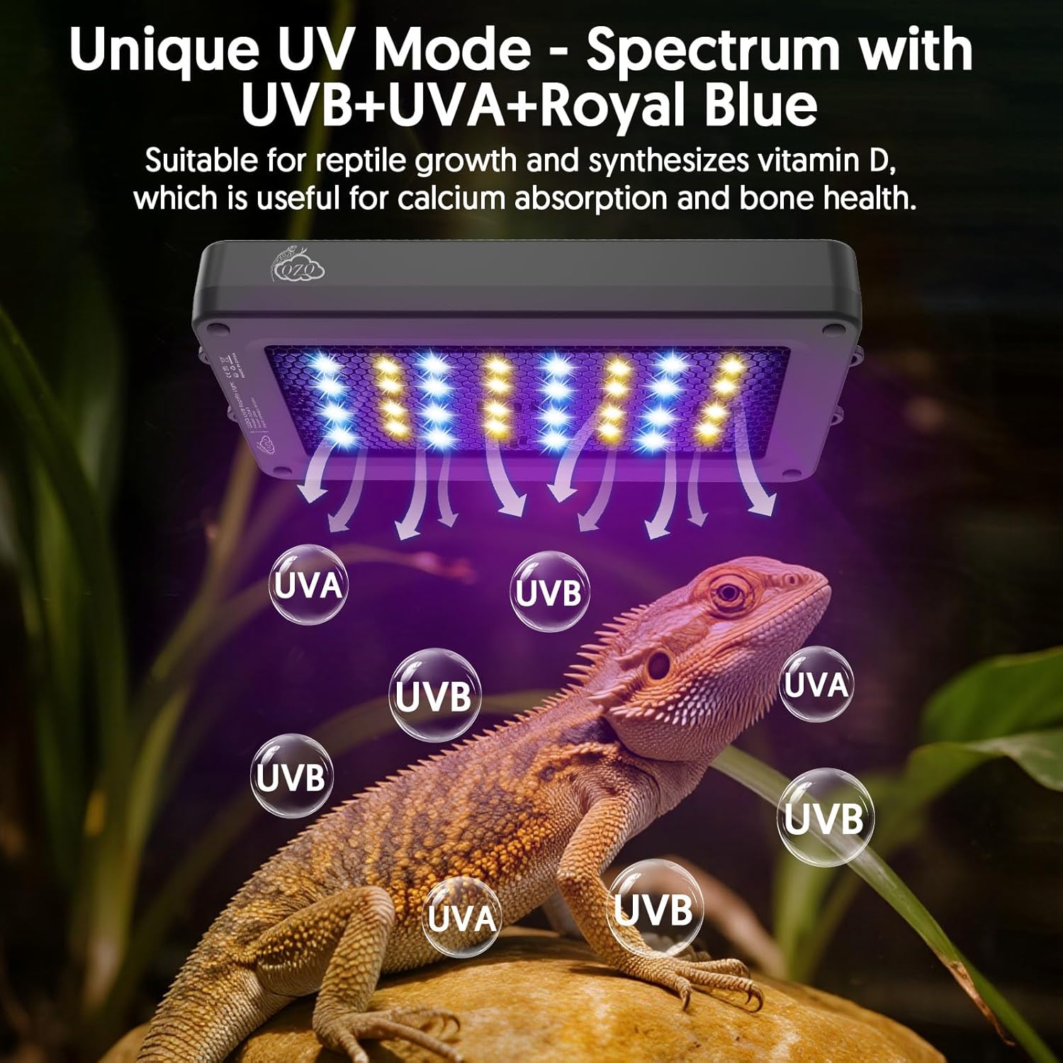 24W LED UVA UVB Reptile Lamp w - Gecko Lighting & Decor のレビューと価格