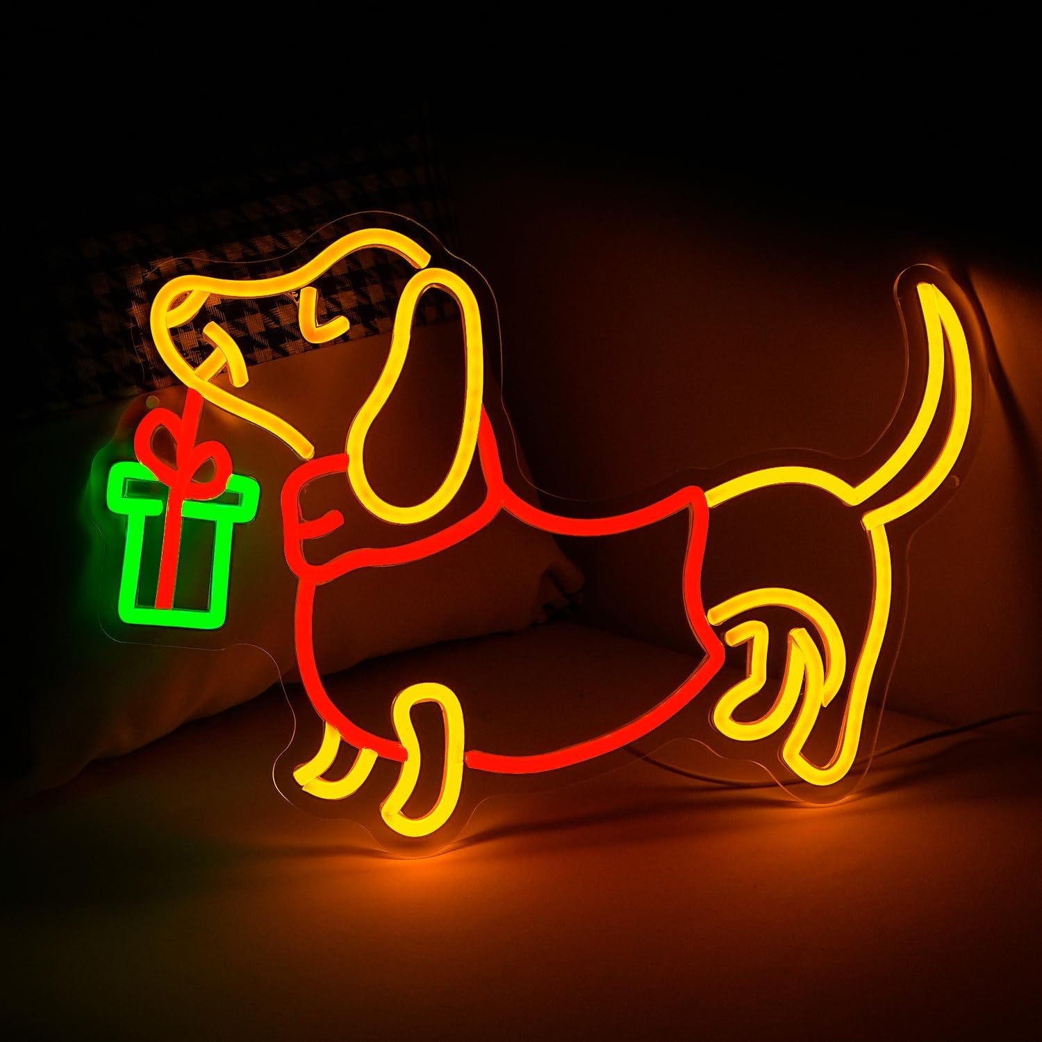 USB Dimmable Dachshund Neon Si - Bedroom Lighting Decor Ideas のレビューと価格