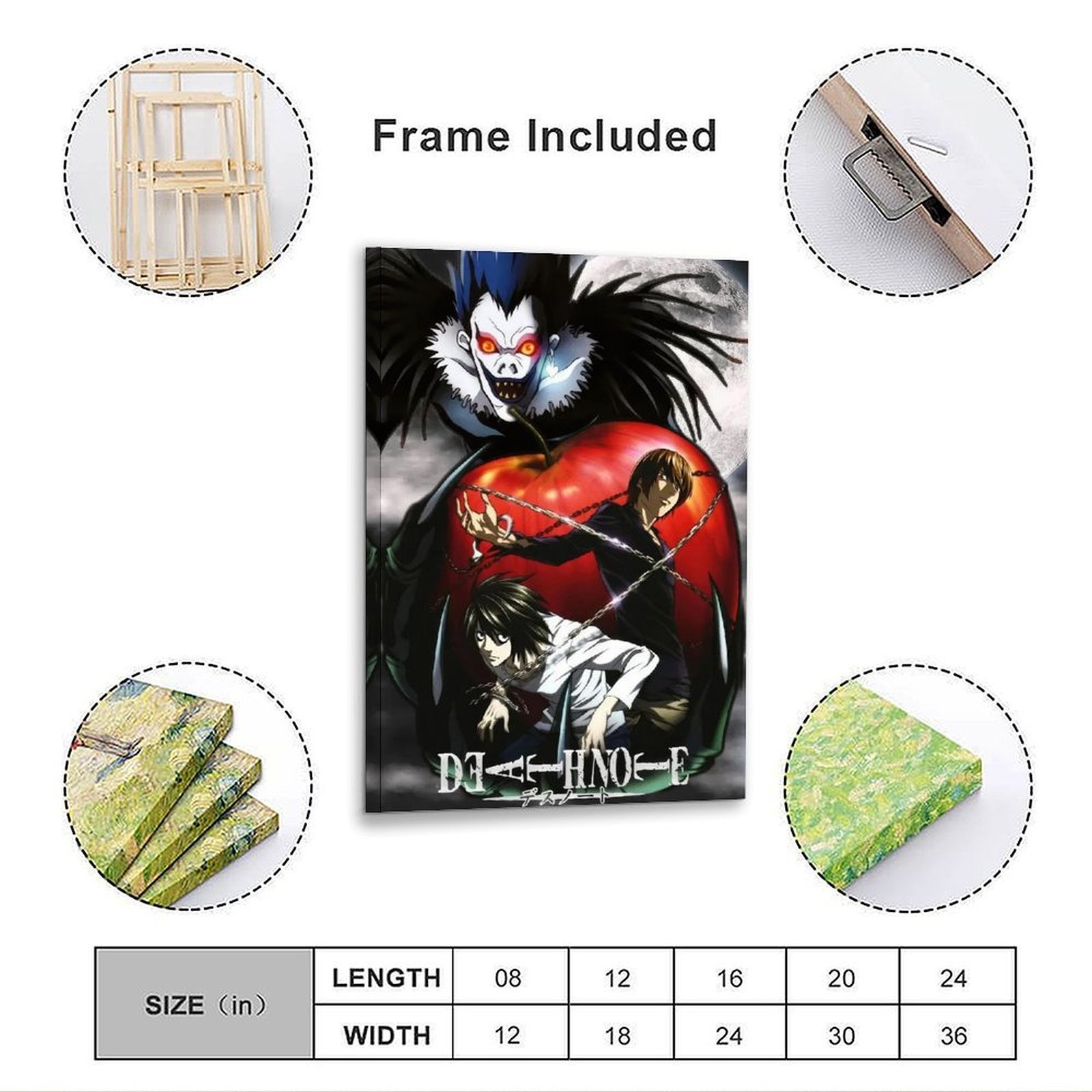 Death Note Anime Poster Ryuk L - Bathroom Lighting Decor Ideas のレビューと価格