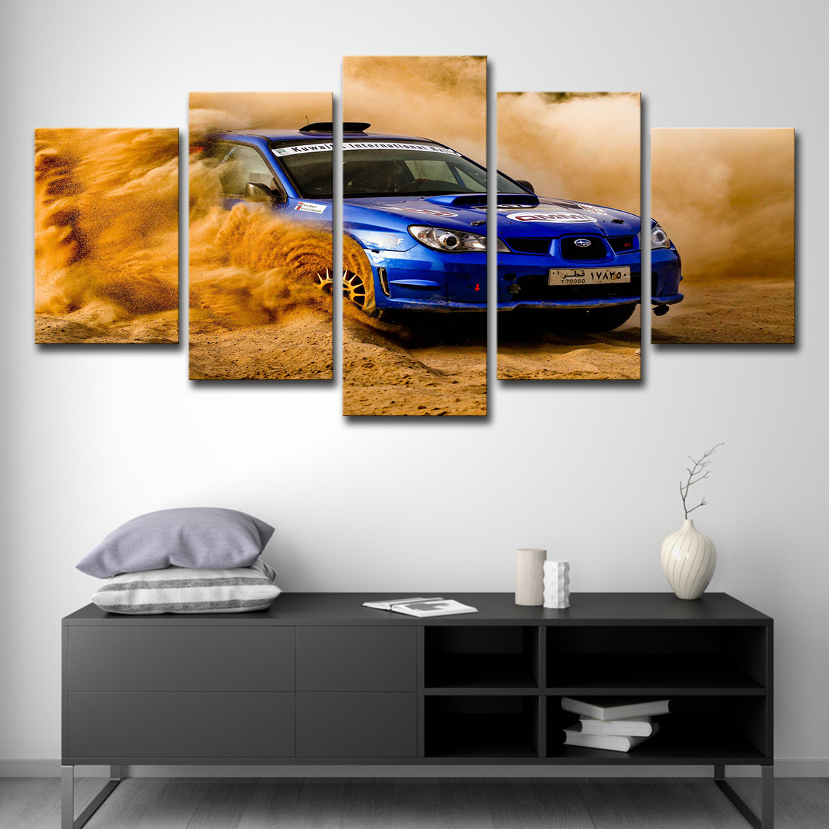 5 Panel Sports Car Wall Art Un - Lighting Mcqueen Wall Decor のレビューと価格