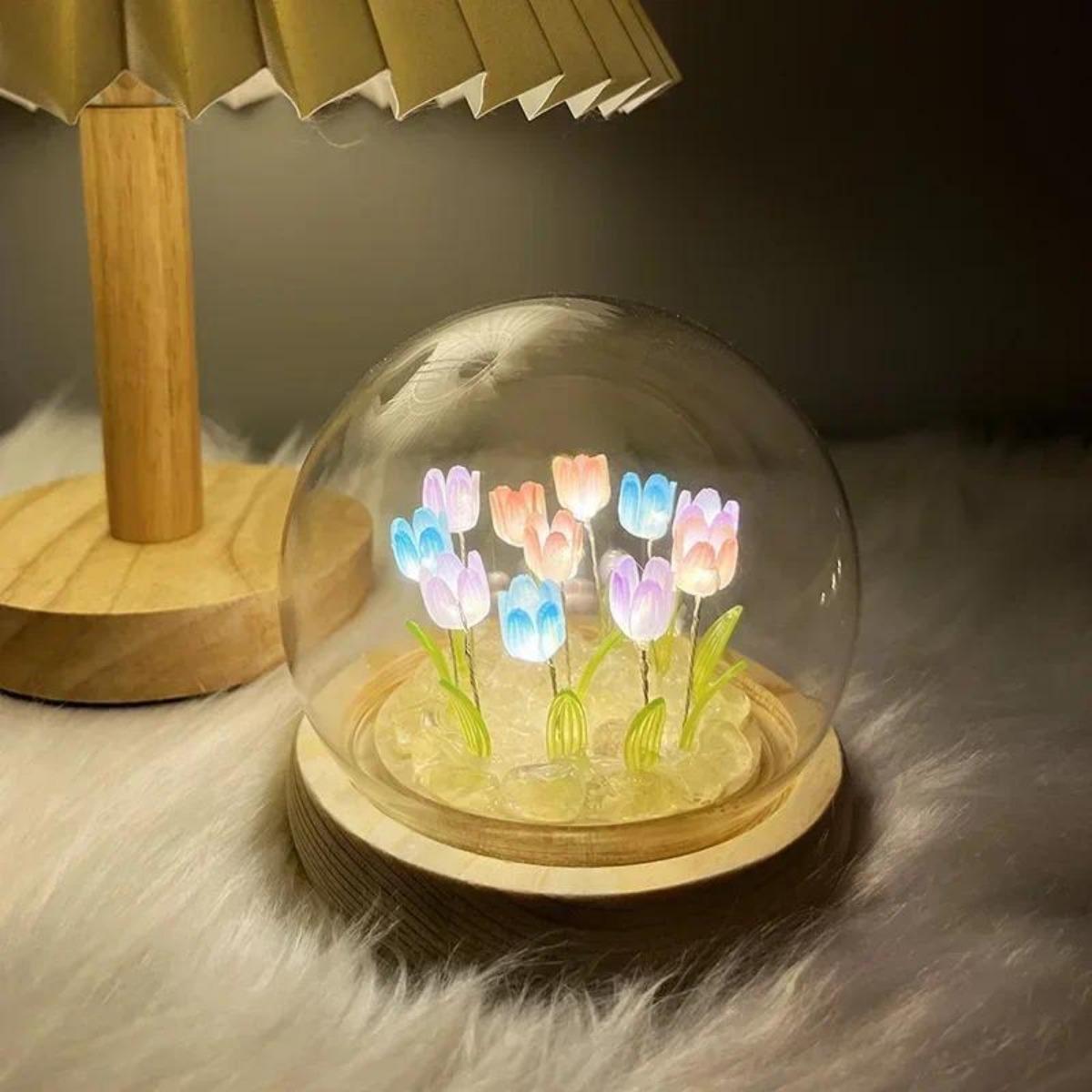 1 PC Handmade Tulip Night Ligh - Bedroom Lighting Decor Ideas のレビューと価格