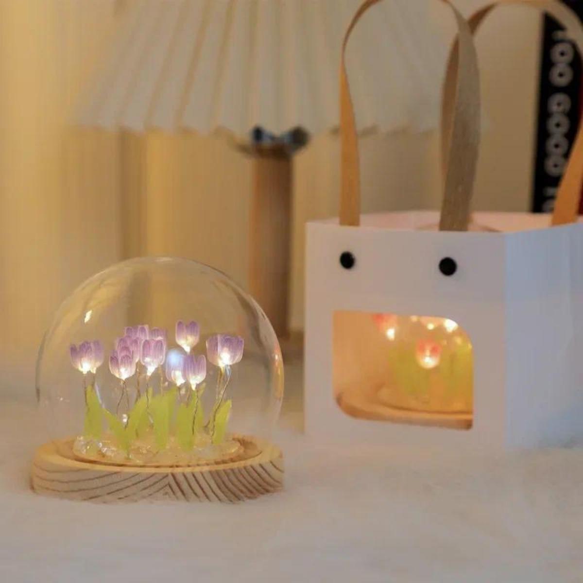 1 PC Handmade Tulip Night Ligh - Bedroom Lighting Decor Ideas のレビューと価格
