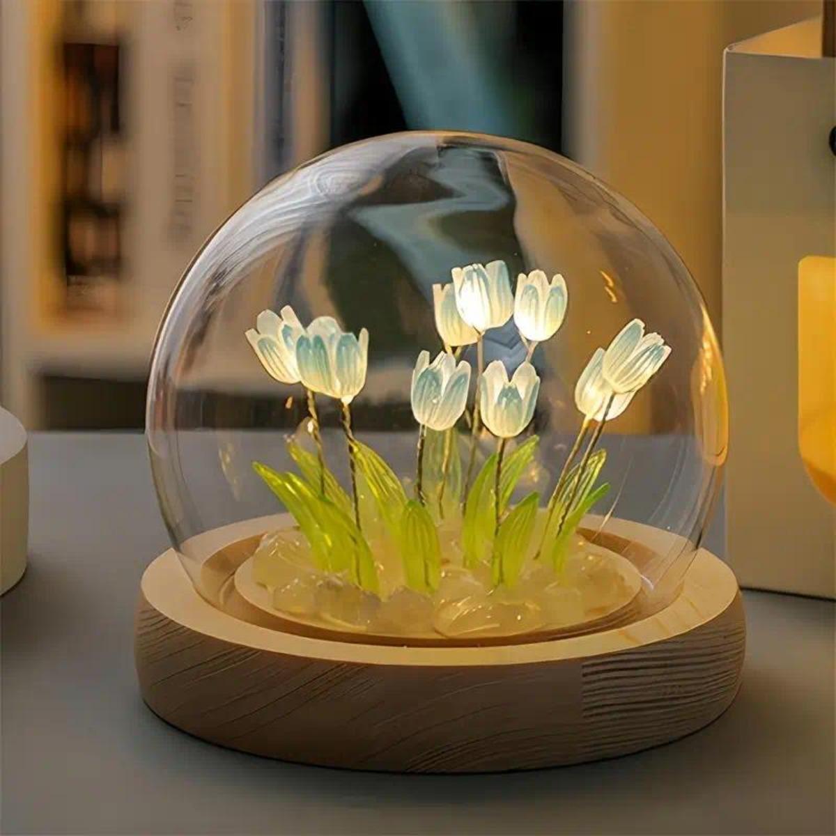 1 PC Handmade Tulip Night Ligh - Bedroom Lighting Decor Ideas のレビューと価格