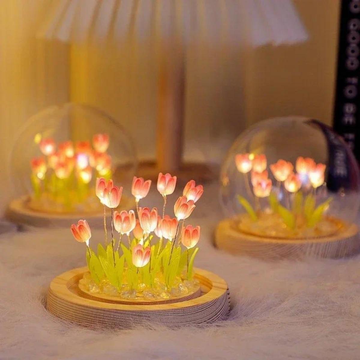 1 PC Handmade Tulip Night Ligh - Bedroom Lighting Decor Ideas のレビューと価格