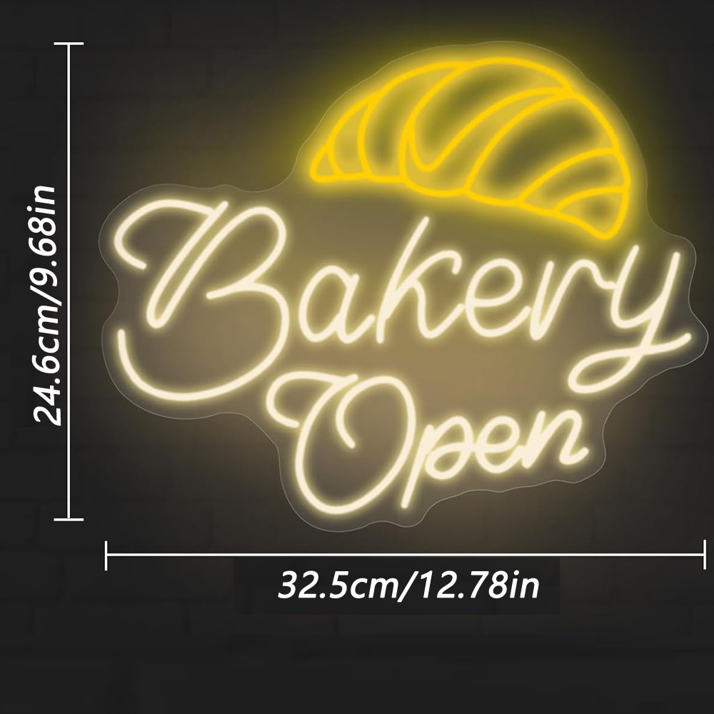 Bakery Open Neon Lights, Perfe - Bathroom Lighting Decor Ideas のレビューと価格