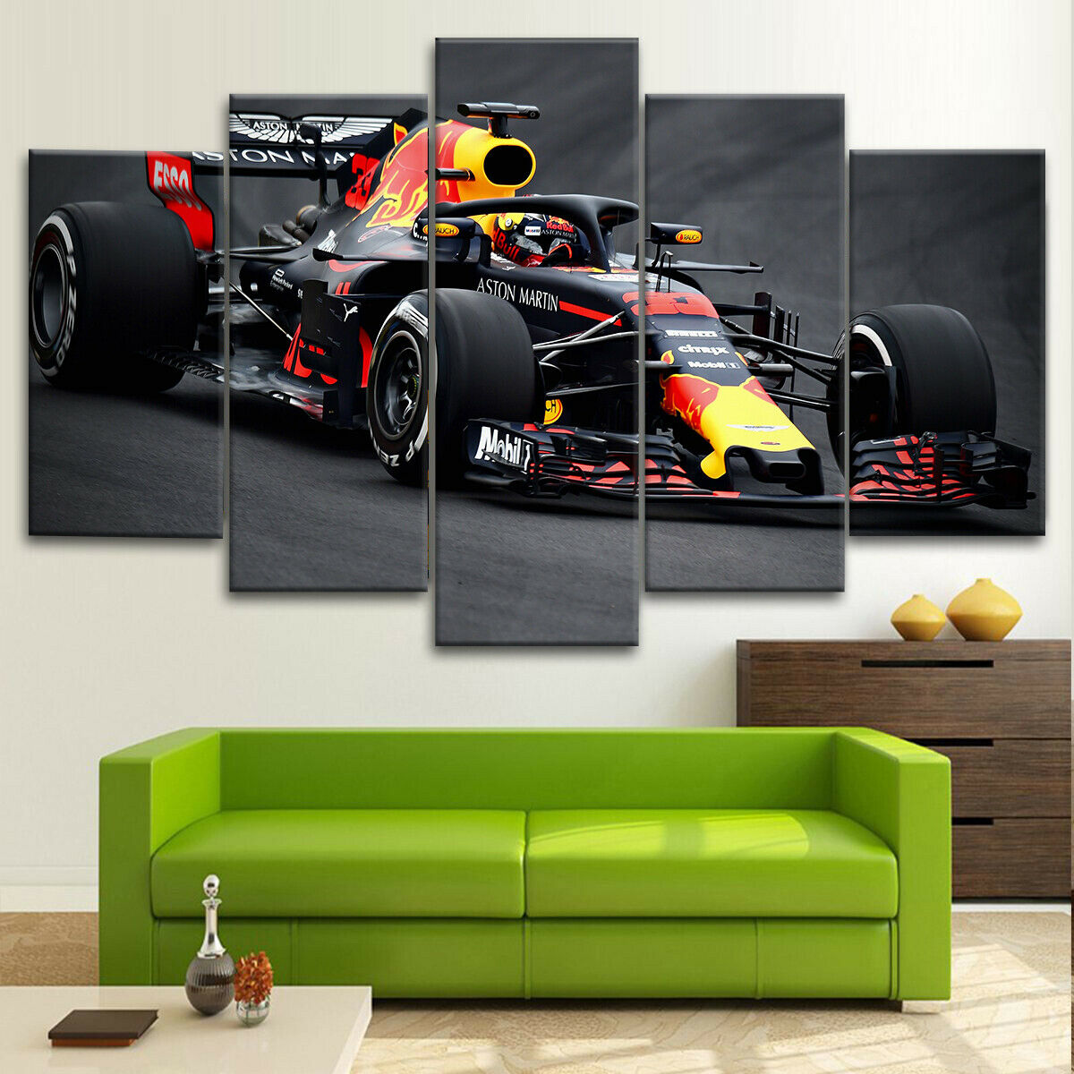 5 Pieces Wall Art Canvas Racin - Lighting Mcqueen Wall Decor のレビューと価格