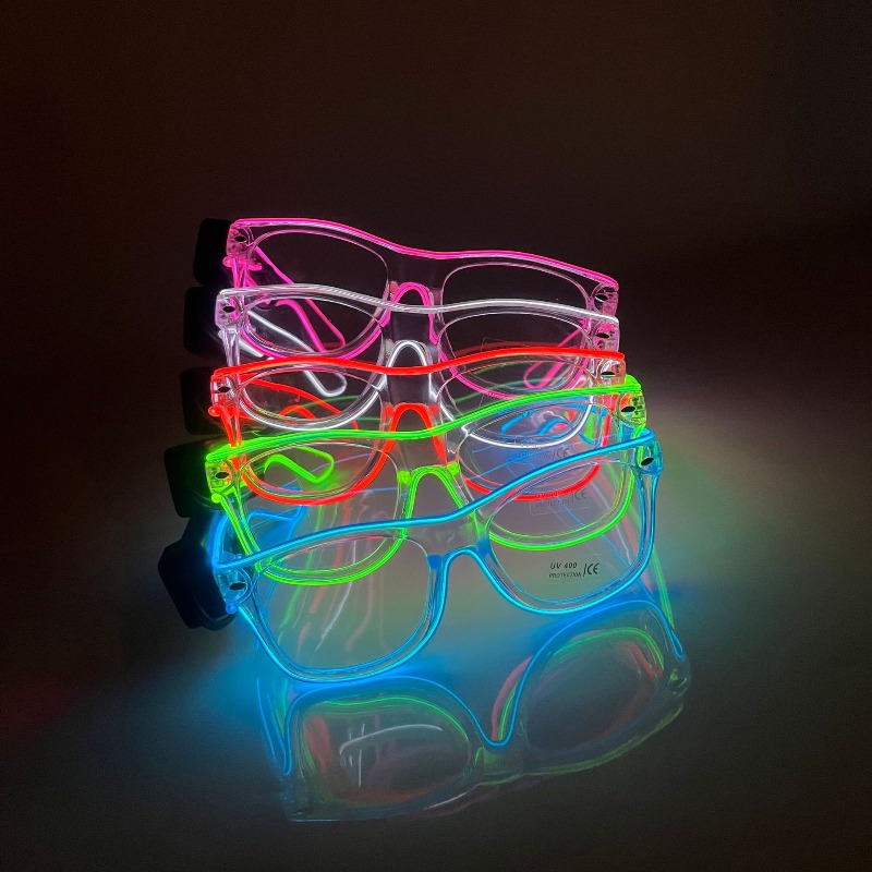 LED Glasses Transparent Frame  - Lighting Visual のレビューと価格