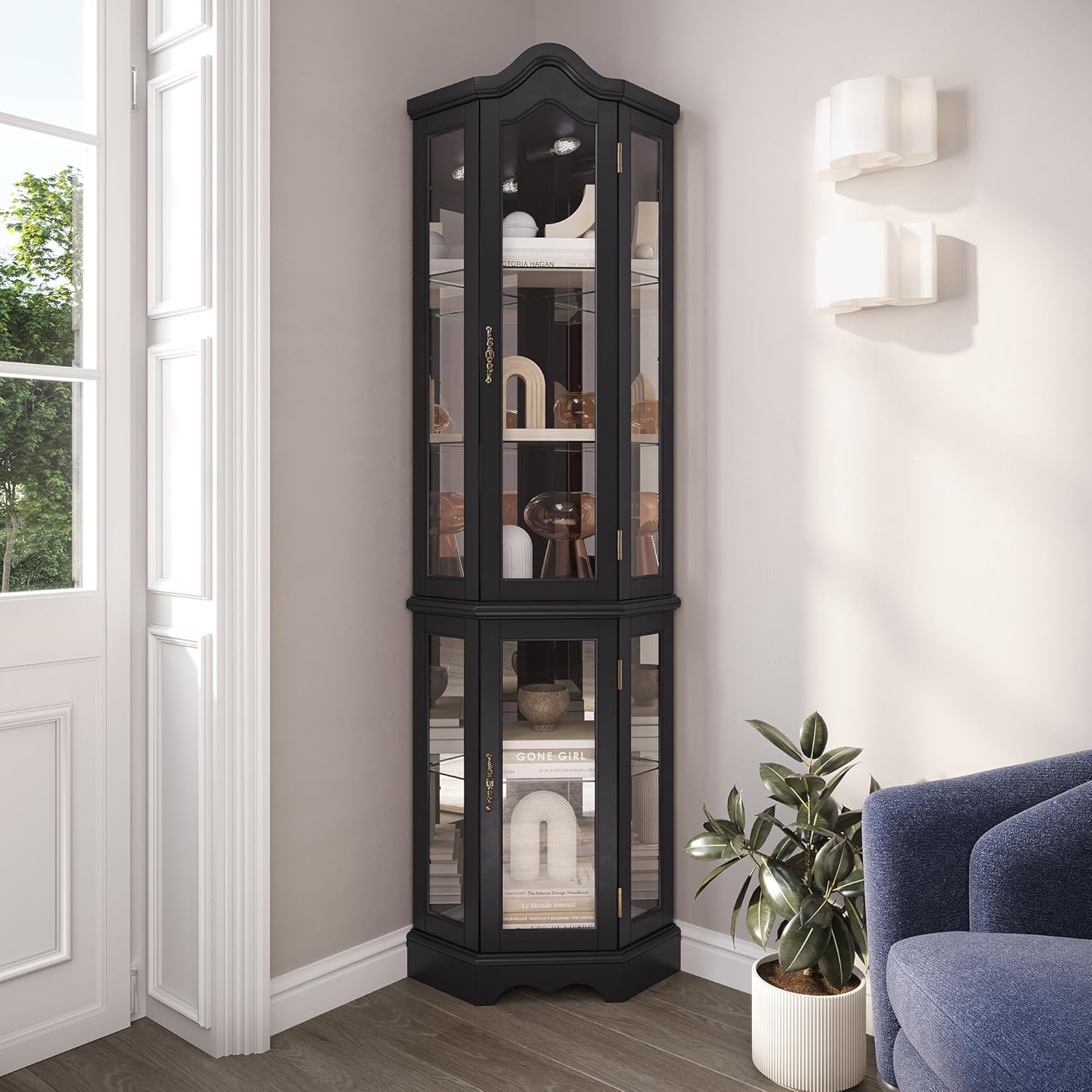 Lighted 3-Side Glass Display C - Lighting & Home Decor Studio のレビューと価格