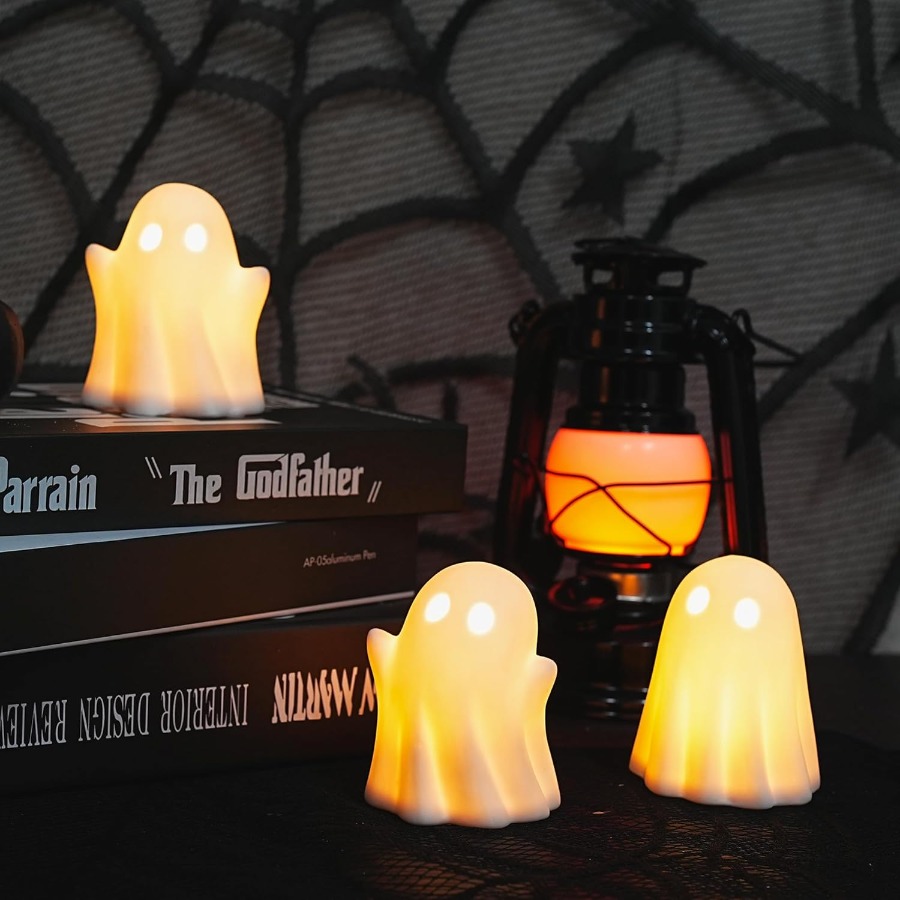 3 Pack Cute Ghost Light Up Hal - Bedroom Lighting Decor Ideas のレビューと価格