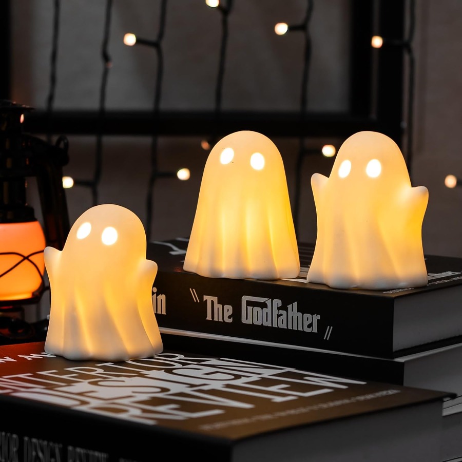 3 Pack Cute Ghost Light Up Hal - Bedroom Lighting Decor Ideas のレビューと価格