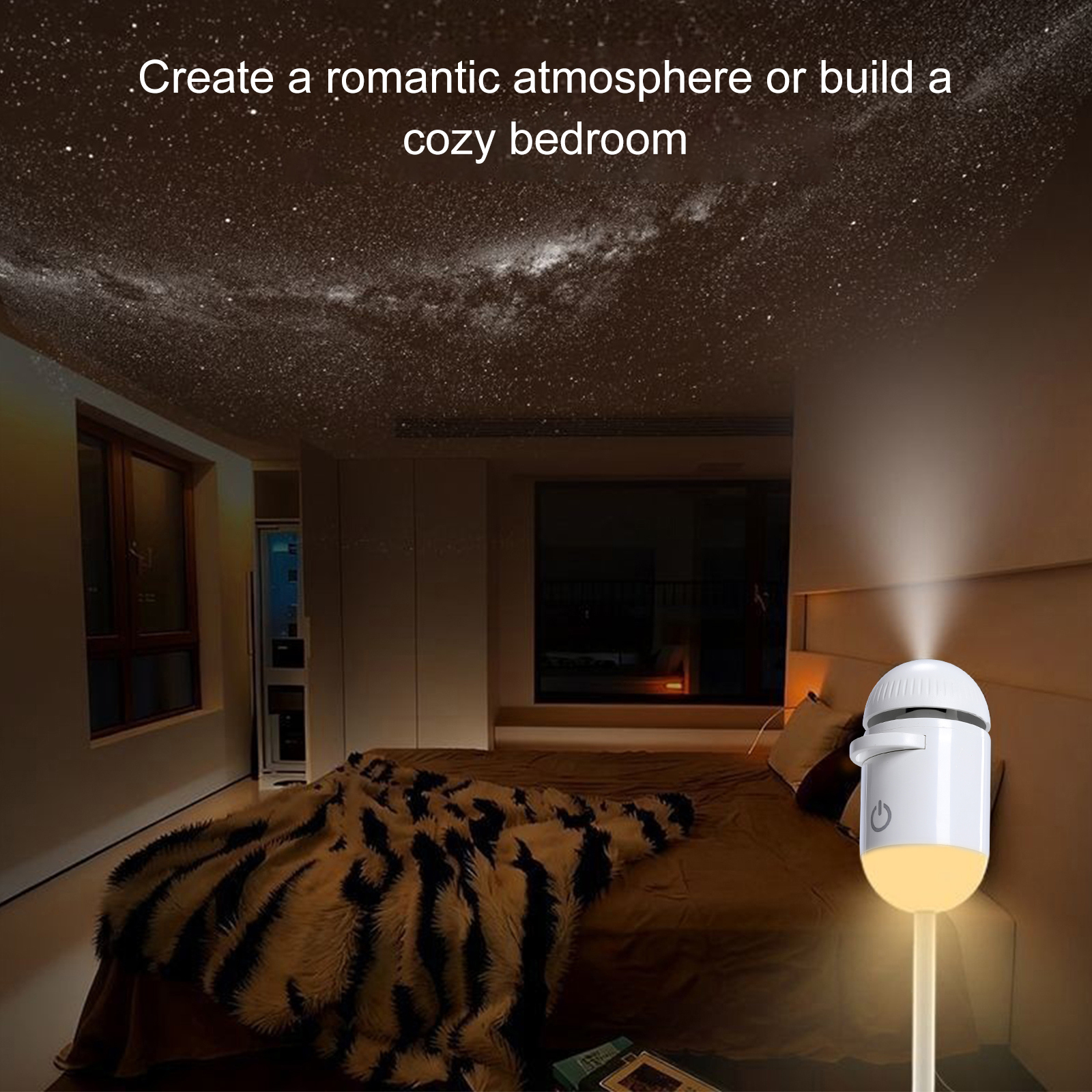2-in-1 Mini Galaxy 360° Rotate - Star Projector Night のレビューと価格