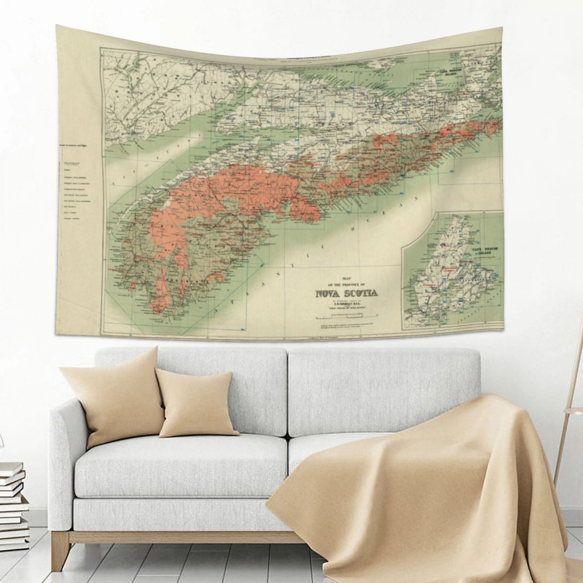 Vintage Geological Map of Nova - Nova Decor & Lighting Julestjerne のレビューと価格