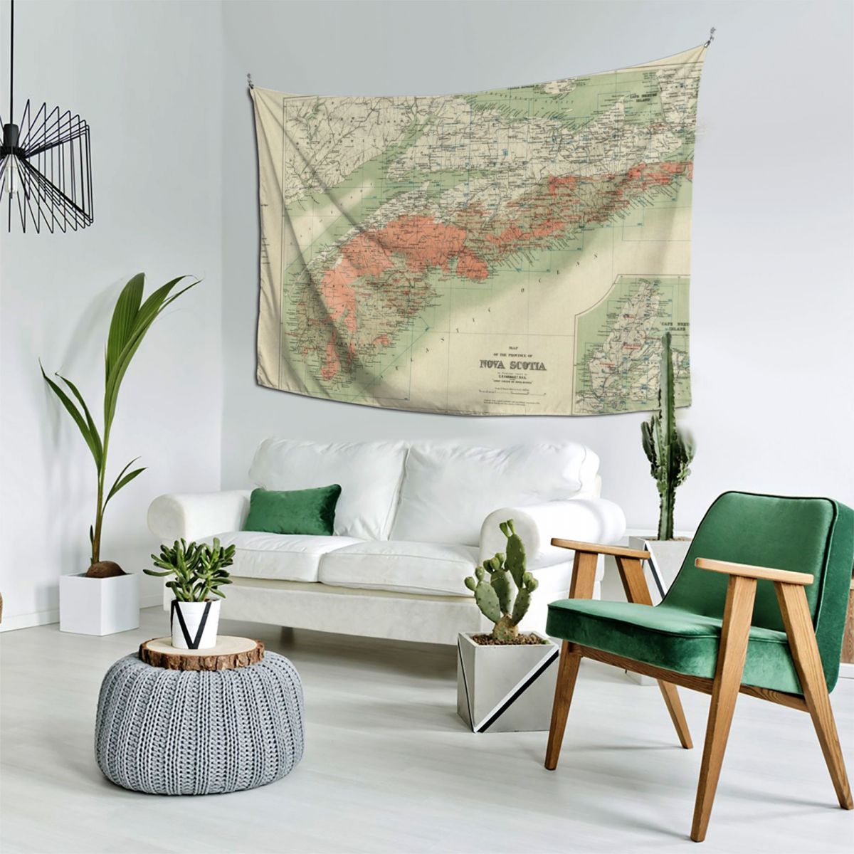 Vintage Geological Map of Nova - Nova Decor & Lighting Julestjerne のレビューと価格