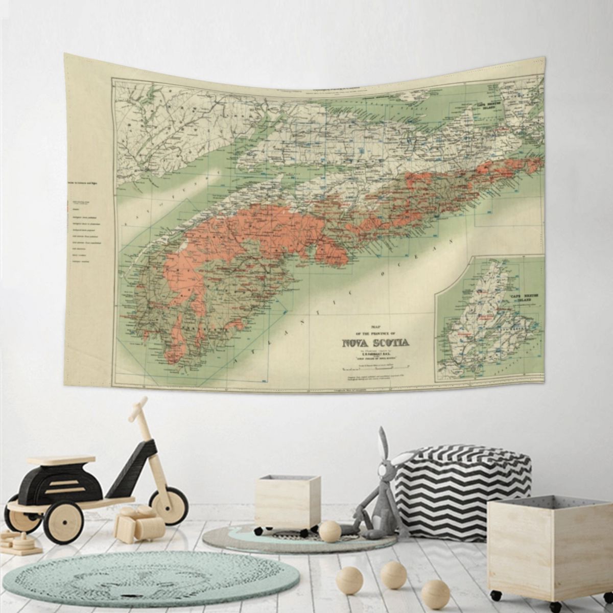 Vintage Geological Map of Nova - Nova Decor & Lighting Julestjerne のレビューと価格