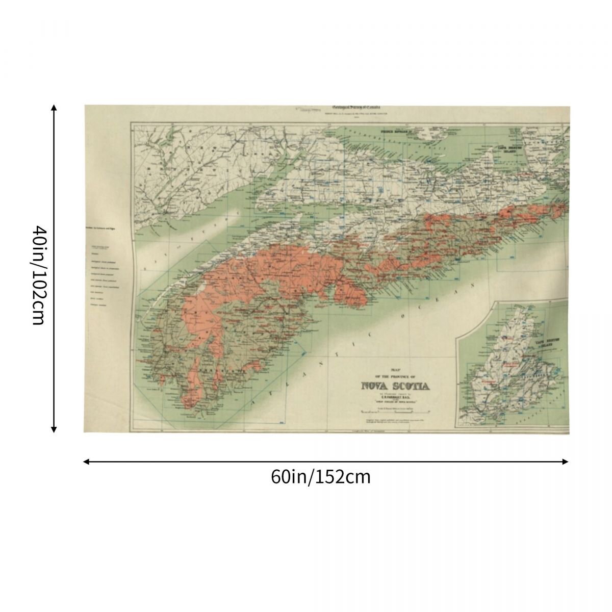 Vintage Geological Map of Nova - Nova Decor & Lighting Julestjerne のレビューと価格