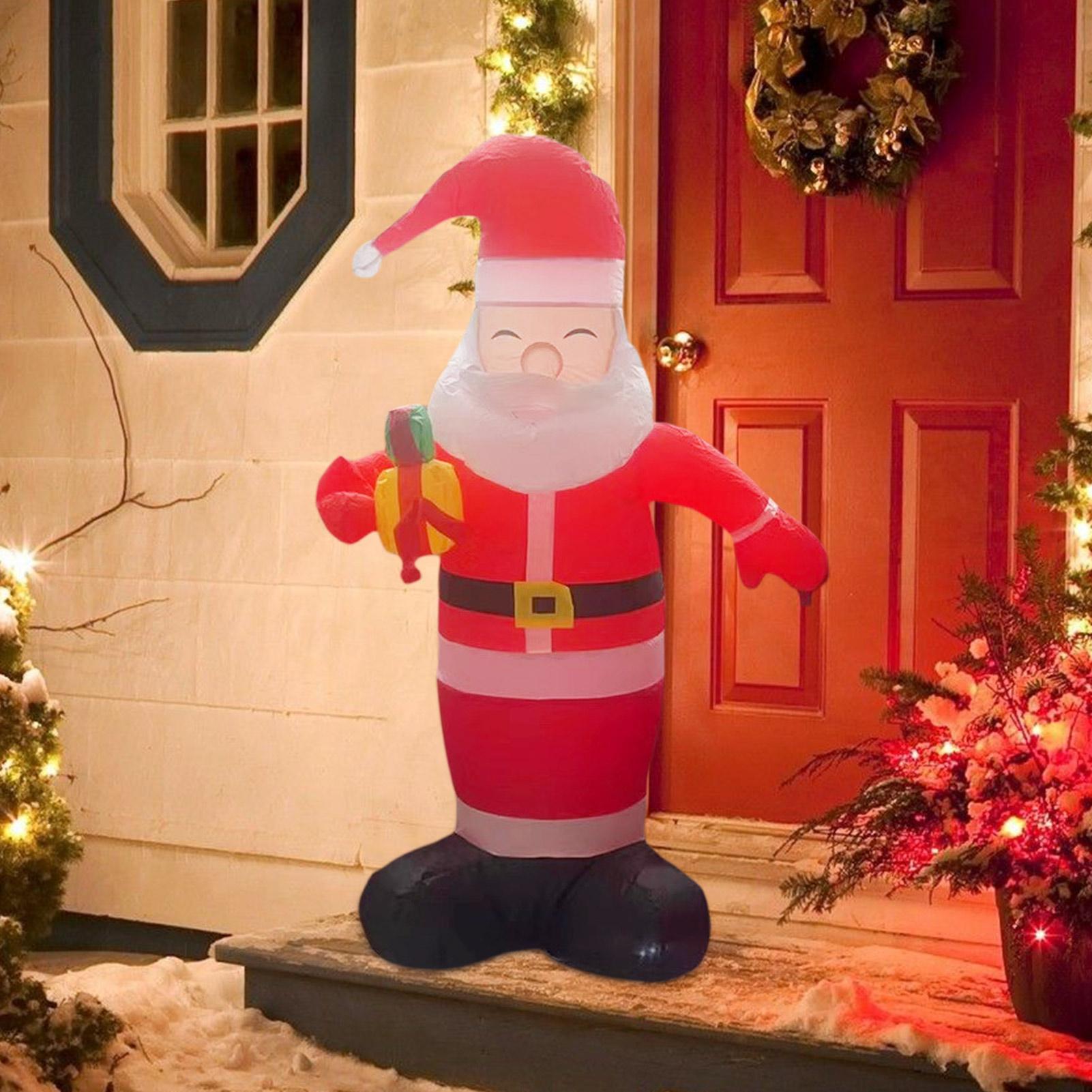 Inflatable Santa Claus Outdoor - Lighting Decoration Stand のレビューと価格