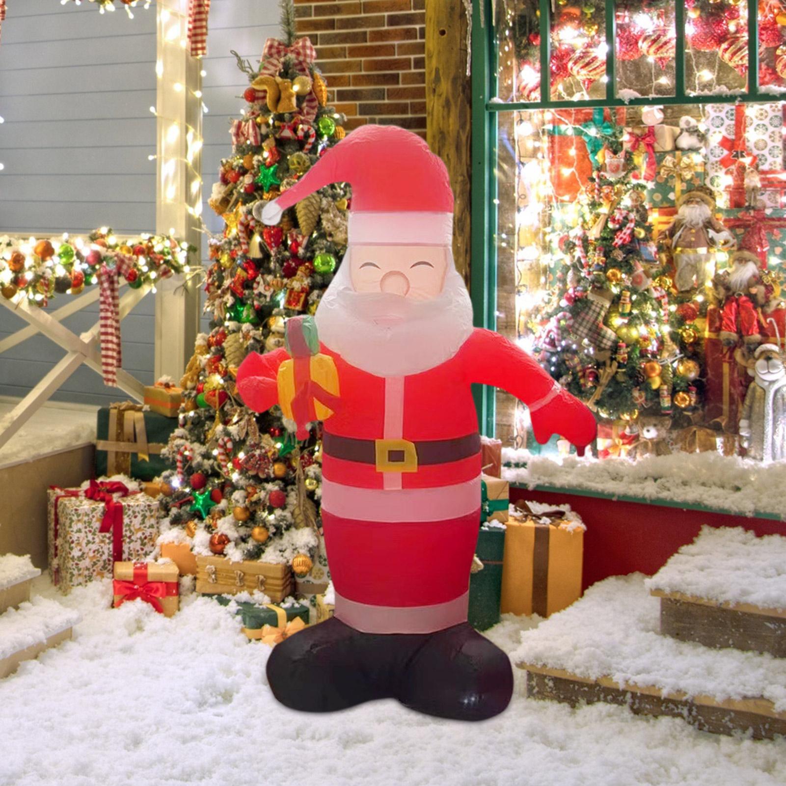 Inflatable Santa Claus Outdoor - Lighting Decoration Stand のレビューと価格