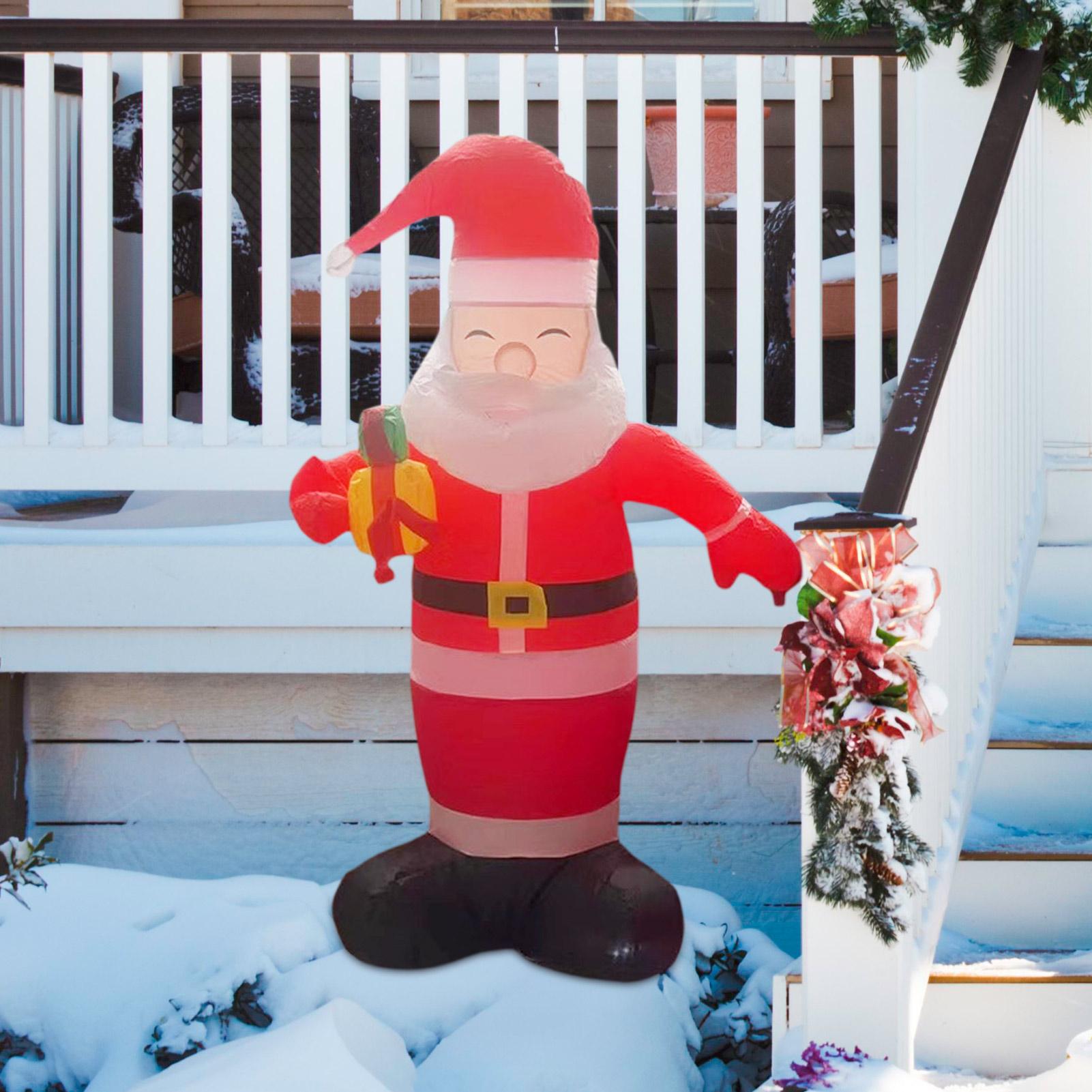 Inflatable Santa Claus Outdoor - Lighting Decoration Stand のレビューと価格