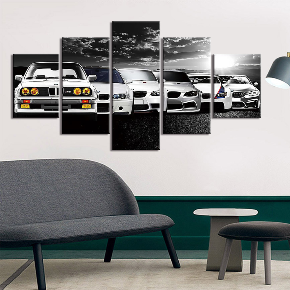 5 Pieces Wall Art Canvas Poste - Lighting Mcqueen Wall Decor のレビューと価格