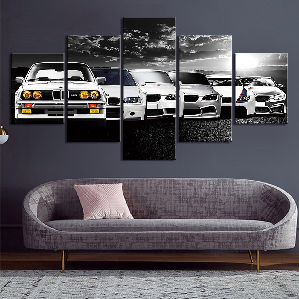 5 Pieces Wall Art Canvas Poste - Lighting Mcqueen Wall Decor のレビューと価格