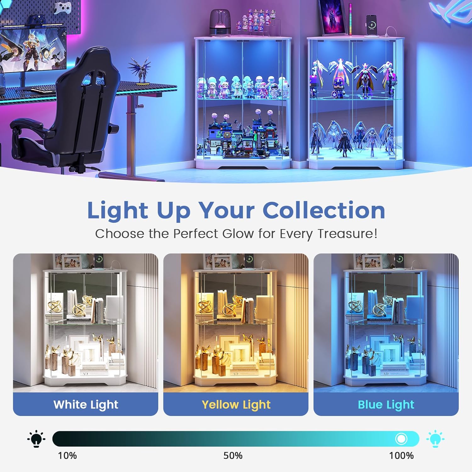 Corner Display Cabinet Set of  - Lighting & Home Decor Studio のレビューと価格