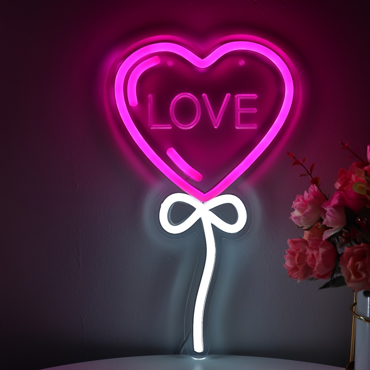 LOVE Heart Balloon Shape Pink  - Bedroom Lighting Decor Ideas のレビューと価格