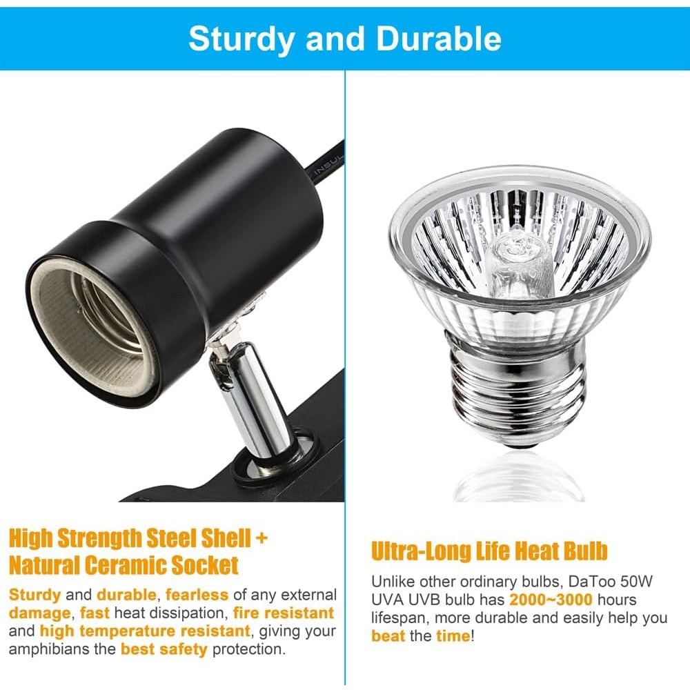 Reptile Heat Lamp Fixture E27  - Gecko Lighting & Decor のレビューと価格