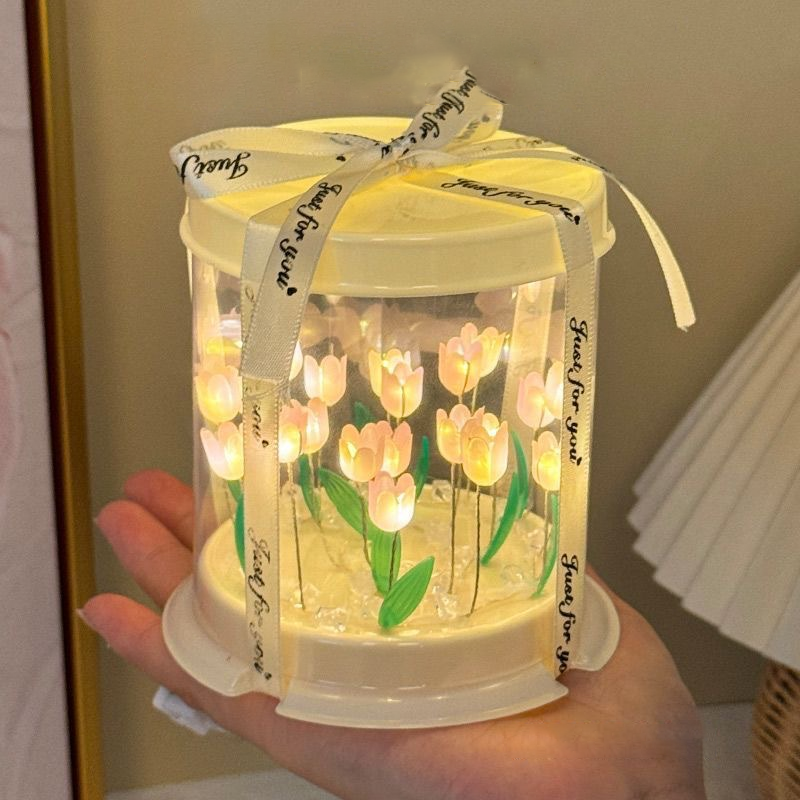DIY Tulip Lamp Simulation Flow - Lighting Decoration In Bedroom のレビューと価格