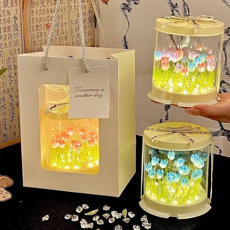 DIY Tulip Lamp Simulation Flow - Lighting Decoration In Bedroom のレビューと価格