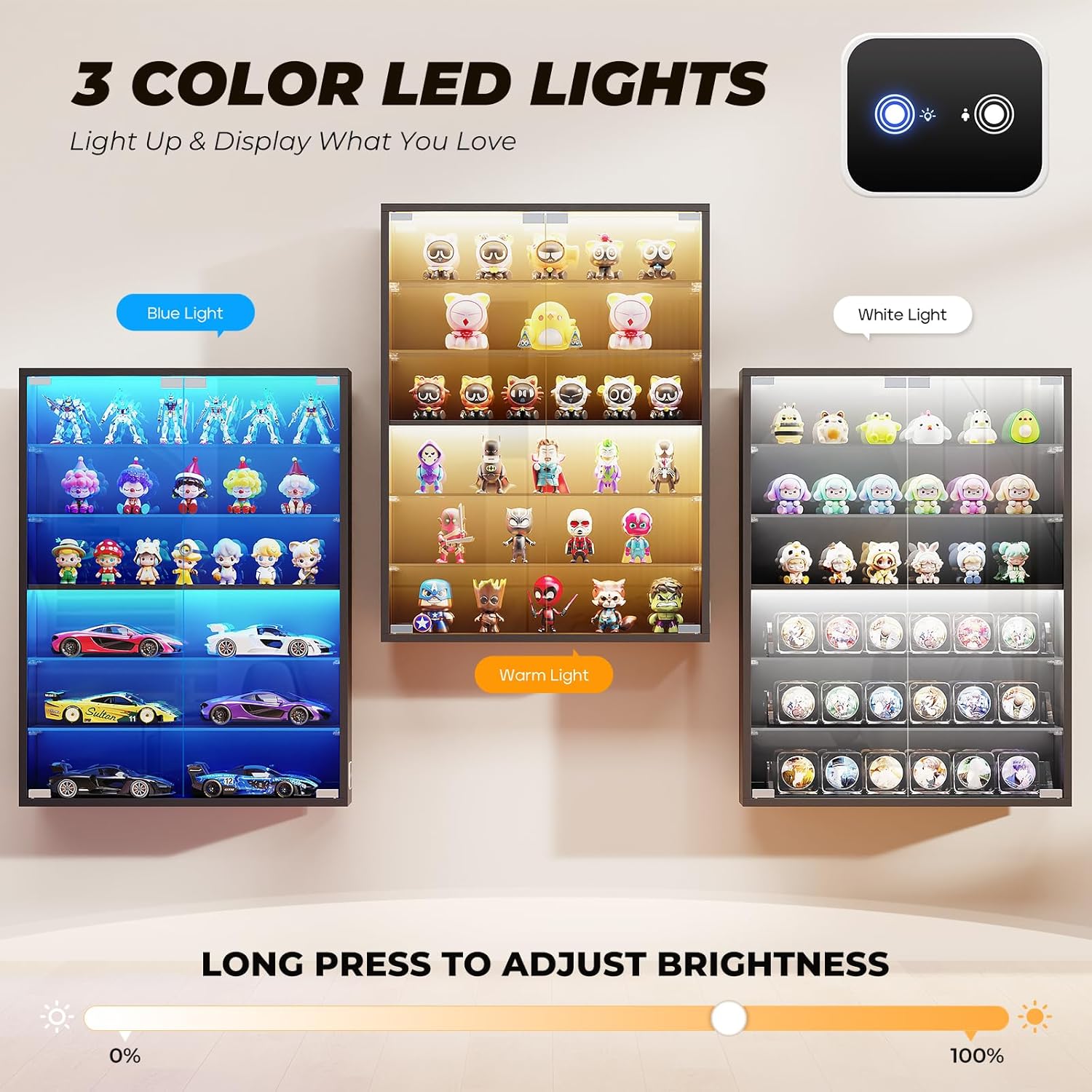 6-Tier Wall Display Case with  - Lighting & Home Decor Studio のレビューと価格